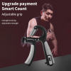 Тренажер для кисти и запястья со счетчиком и с регулировкой нагрузки от 5 до 60 кг - эспандер, черно-серый