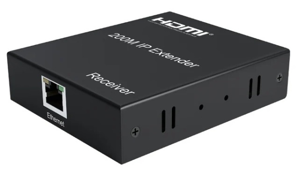 Удлинитель сигнала HDMI по витой паре RJ45 (LAN) до 200 метров, активный, FullHD 1080p, комплект, черный Удлинитель сигнала HDMI по витой паре RJ45 (LAN) до 200 метров, активный, FullHD 1080p, комплект, черный