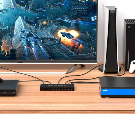 Переключатель - свитч HDMI 7x1, UHD 4K 60Hz