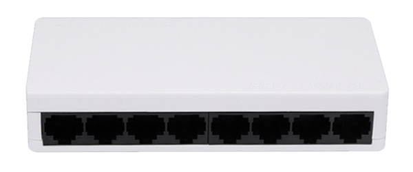 Сетевой свитч – LAN разветвитель – хаб RJ45 на 8 портов, 10/100/1000 Мбит/с, белый