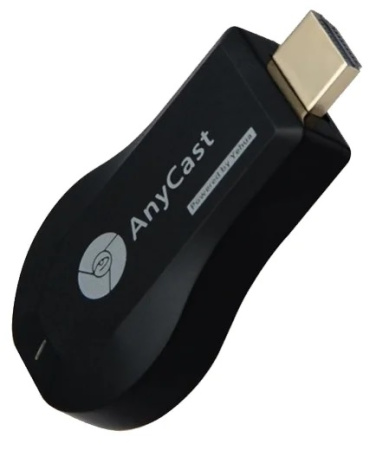 Адаптер - донгл - HDMI WiFi-приемник Anycast M9 Plus для подключения смартфона к телевизору, FullHD, однодиапазонный - 2.4GHz, черный