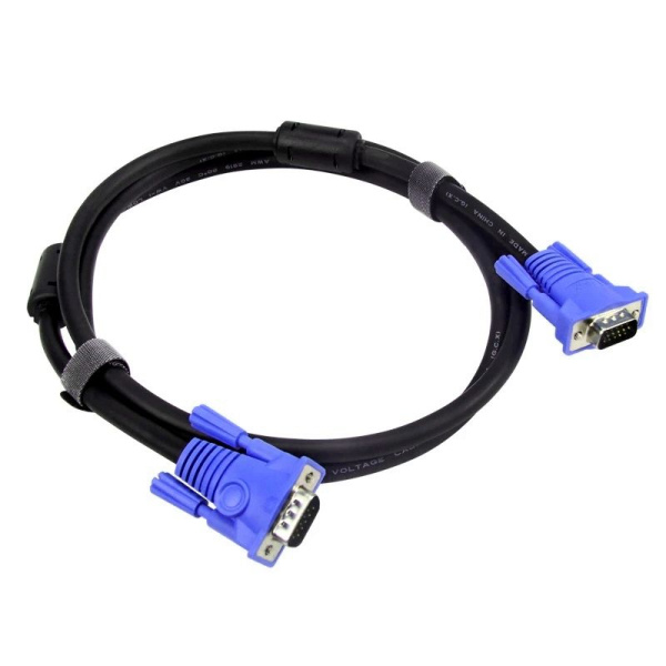 Кабель VGA - VGA 3+6, папа-папа, 5 метров, черный Кабель VGA - VGA 3+6, папа-папа, 5 метров, черный