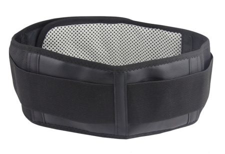 Бандаж для поясницы - самонагревающийся лечебный пояс с магнитами S, черный