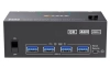 KVM-переключатель 2х3 HDMI/DisplayPort 8K USB3.0, для трех мониторов, черный