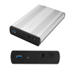 Внешний корпус - бокс SATA - USB3.0 для жесткого диска SSD/HDD 3.5”, алюминий, серебро