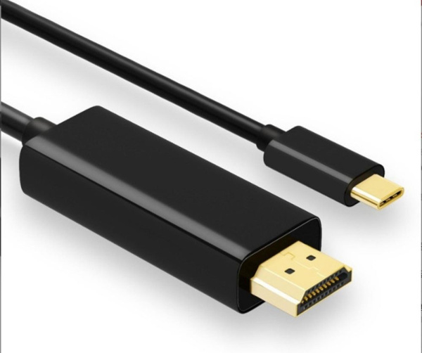 Кабель USB3.1 Type-C - HDMI, UltraHD 4K60Hz, 1,8 метра, черный Кабель USB3.1 Type-C - HDMI, UltraHD 4K60Hz, 1,8 метра, черный