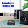 Адаптер - переходник, аудио-преобразователь с оптики (Toslink/SPDIF) на jack 3.5mm (AUX), RCA, регулятор звука и баса, ver.01, черный