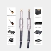 Кабель jack 6.35mm (AUX) PRO, папа-папа, 5 метров, черный