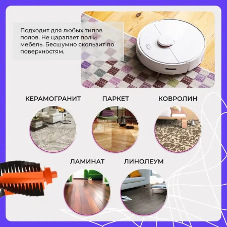 Основная щетка для робота-пылесоса Xiaomi Mi Robot Vacuum-Mop P (STYTJ02YM)