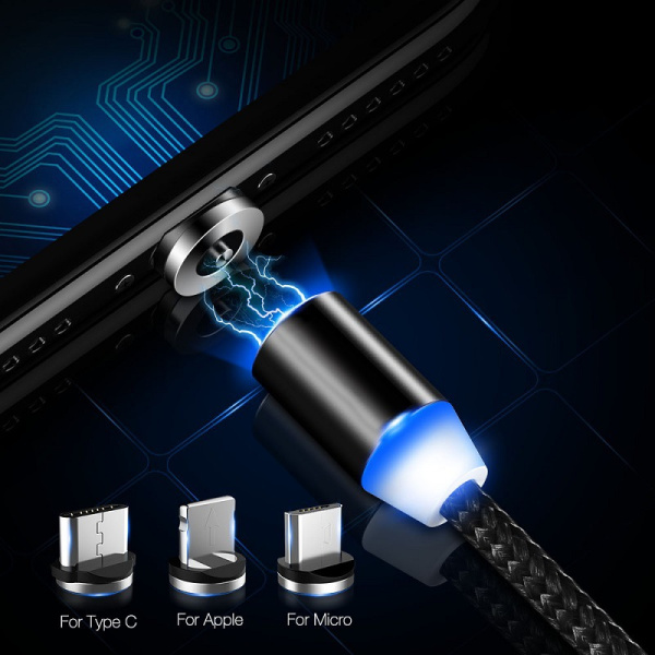 Коннектор - магнитная головка MicroUSB Коннектор - магнитная головка MicroUSB