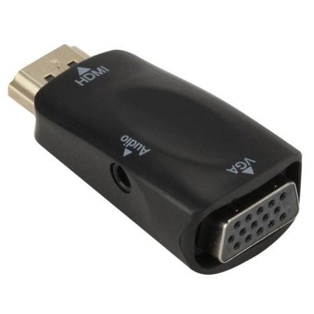 Адаптер - переходник HDMI – VGA - jack 3.5mm (AUX) MINI, черный