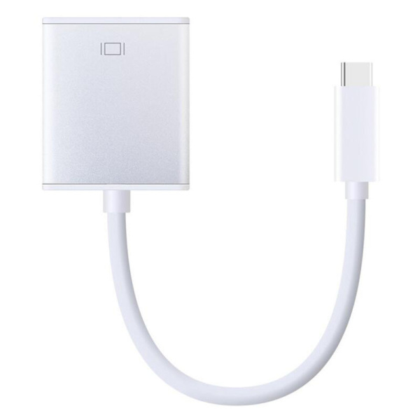 Адаптер - переходник USB 3.1 Type-C - HDMI, серебро Адаптер - переходник USB 3.1 Type-C - HDMI, серебро