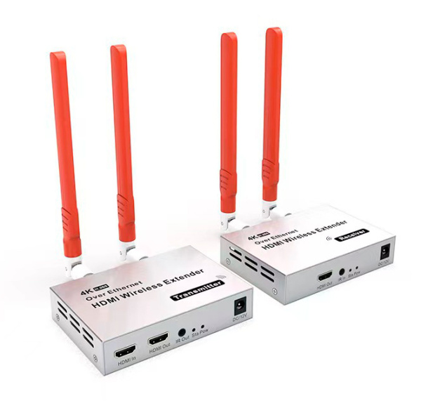 Удлинитель сигнала HDMI по Wi-Fi до 300 метров UltraHD 4K, комплект, активный Удлинитель сигнала HDMI по Wi-Fi до 300 метров UltraHD 4K, комплект, активный