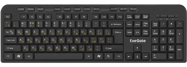 Комплект беспроводной клавиатура и мышь ExeGate Professional Standard Combo MK240, черный Комплект беспроводной клавиатура и мышь ExeGate Professional Standard Combo MK240, черный