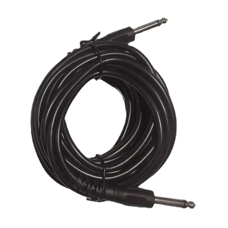 Кабель jack 6.35mm (AUX), папа-папа, 10 метров, черный