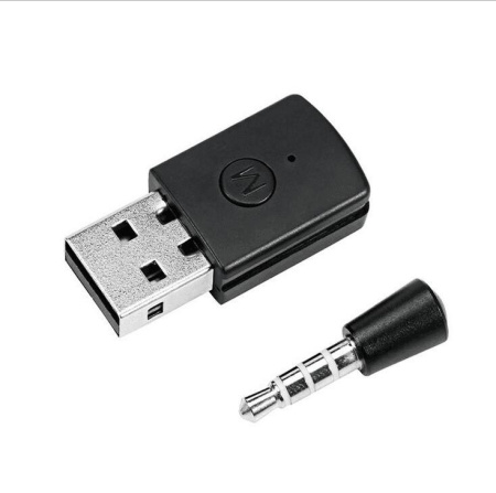 Аудио адаптер Bluetooth 4.0 - USB для подключения беспроводных наушников к PS4 и PS5, черный