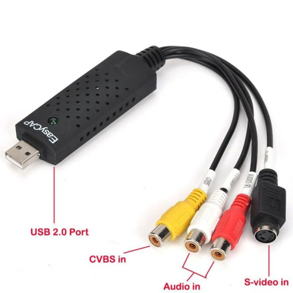 Карта видеозахвата USB2.0 EasyCAP PLUS (Scart) Карта видеозахвата USB2.0 EasyCAP PLUS (Scart)
