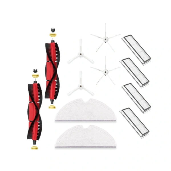 Набор аксессуаров Maxi для робота-пылесоса Roborock T65, основная щетка с роликами, белые боковые щетки