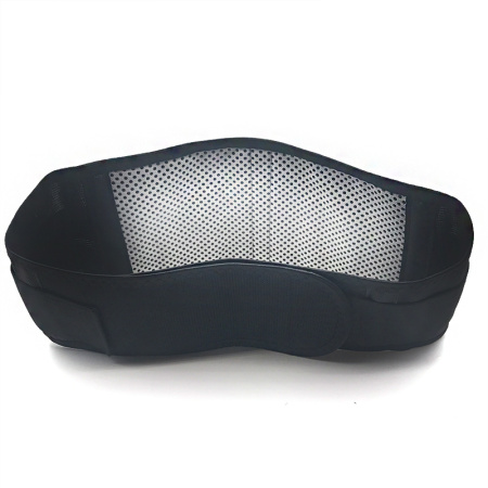 Бандаж для поясницы - самонагревающийся лечебный пояс с магнитами S, черный