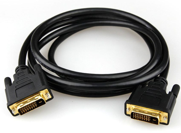 Кабель DVI-D - DVI-D, папа-папа, 5 метров, черный Кабель DVI-D - DVI-D, папа-папа, 5 метров, черный