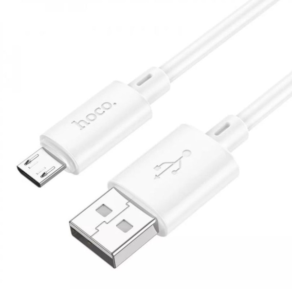 Зарядный USB дата кабель HOCO X88 MicroUSB, 2.4A, 1м, белый Зарядный USB дата кабель HOCO X88 MicroUSB, 2.4A, 1м, белый