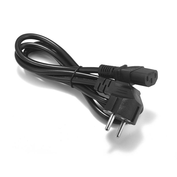 Кабель питания для ПК, 220v, трехконтактный, сечение 0,75mm, 1,8 метра, черный Кабель питания для ПК, 220v, трехконтактный, сечение 0,75mm, 1,8 метра, черный
