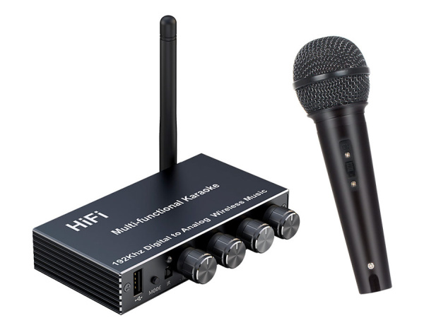 Караоке-система Аудио адаптер Hi-Fi J200, микрофон проводной YS-02 с кабелем XLR - jack 6,35 мм