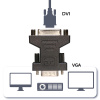 Адаптер - переходник DVI - VGA, мама-папа, черный