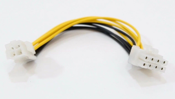 Кабель - переходник CPU 8 pin - 4 pin Кабель - переходник CPU 8 pin - 4 pin