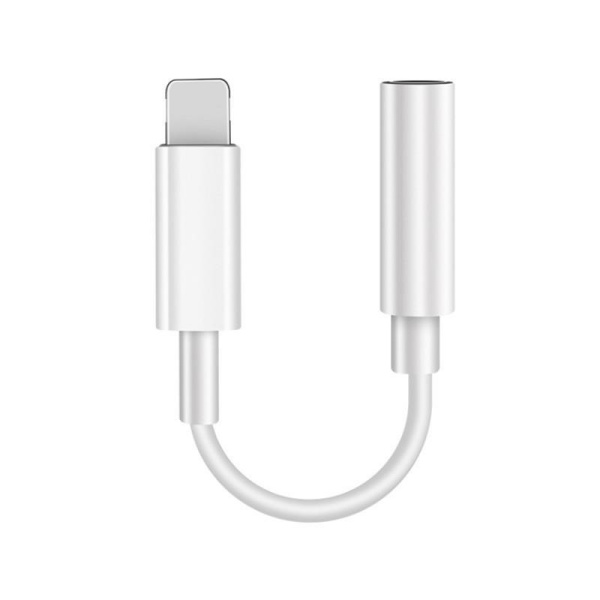 Адаптер - переходник Lightning - jack 3.5mm (AUX) с Bluetooth, белый Адаптер - переходник Lightning - jack 3.5mm (AUX) с Bluetooth, белый