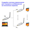Приемник удлинителя сигнала HDMI по Wi-Fi до 50 метров, активный, UltraHD 4K