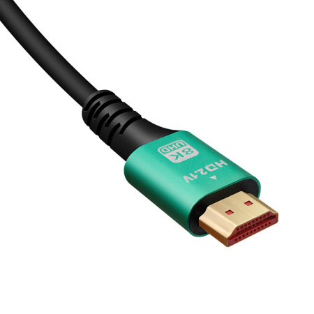 Кабель HDMI v2.1 Premium UltraHD 8K 120Гц, 48 Гбит/с, папа-папа, 2 метра, черный