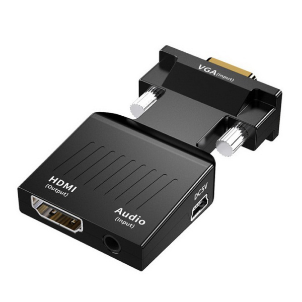 Адаптер - переходник VGA - HDMI PRO MINI, черный Адаптер - переходник VGA - HDMI PRO MINI, черный