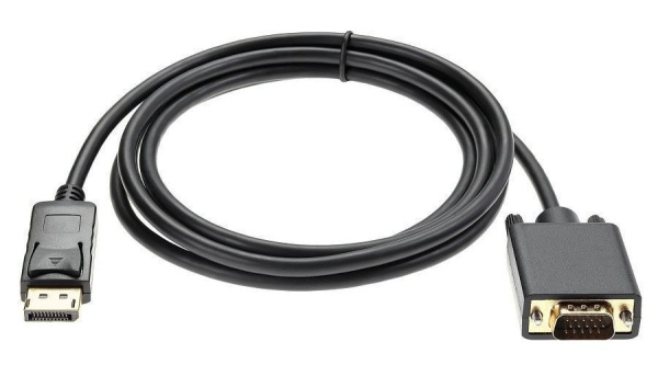 Кабель DisplayPort - VGA, FullHD 1080p, папа-папа, 1,8 метра, черный Кабель DisplayPort - VGA, FullHD 1080p, папа-папа, 1,8 метра, черный