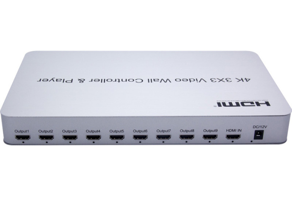 Контроллер видеостены HDMI 4K на 9 экранов 3x3 Контроллер видеостены HDMI 4K на 9 экранов 3x3