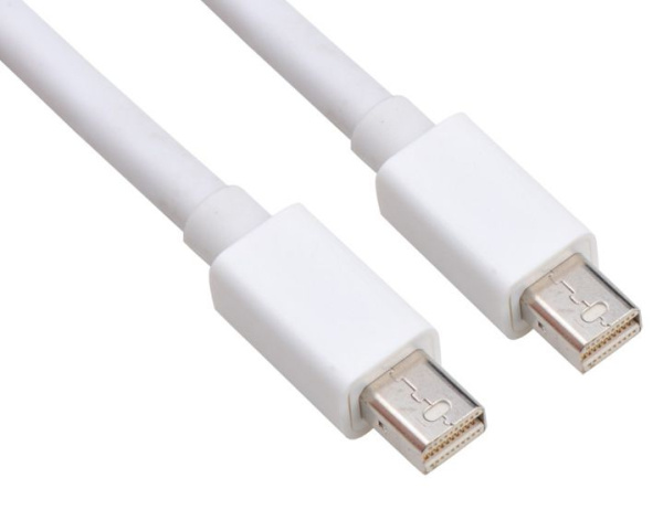 Кабель Mini DisplayPort - Mini DisplayPort, папа-папа, 1,8 метра, белый Кабель Mini DisplayPort - Mini DisplayPort, папа-папа, 1,8 метра, белый