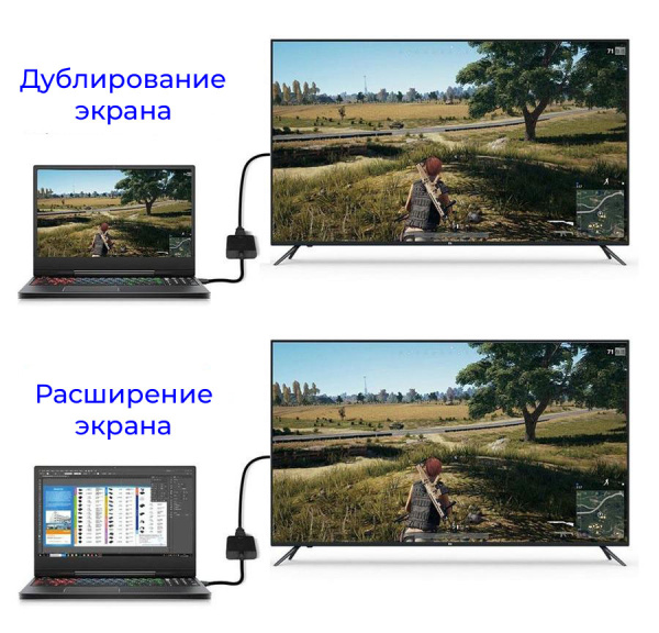 Адаптер - переходник DisplayPort - HDMI, черный Адаптер - переходник DisplayPort - HDMI, черный