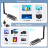 Передатчик удлинителя сигнала HDMI v1.4 по Wi-Fi до 150 метров, FullHD 1080p, для проекторов / телевизоров / мониторов, алюминий