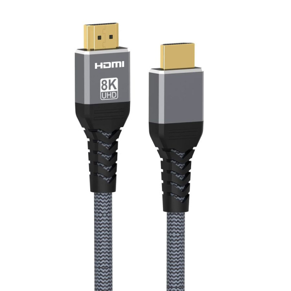 Кабель HDMI v2.1 Premium PRO UltraHD 8K 60Гц / 4K 120Гц, поддержка HDR, ARC, 48 Гбит/с, в оплетке, 5 метров Кабель HDMI v2.1 Premium PRO UltraHD 8K 60Гц / 4K 120Гц, поддержка HDR, ARC, 48 Гбит/с, в оплетке, 5 метров