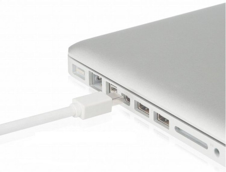 Кабель Mini DisplayPort - Mini DisplayPort, папа-папа, 1,8 метра, белый