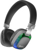 Беспроводные Bluetooth наушники с микрофоном и RGB-подсветкой SVEN AP-B510MV, регул. громк., черно-серый