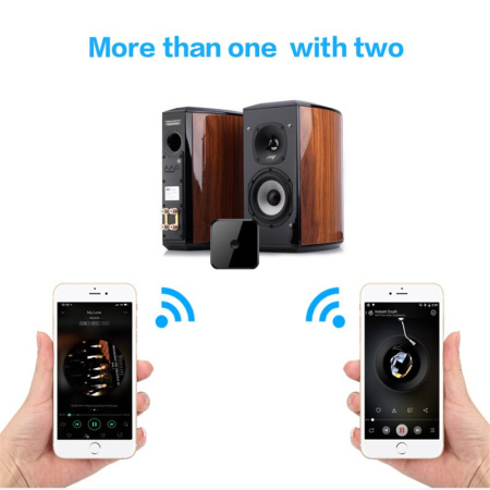 Универсальный аудио адаптер RX/TX Bluetooth v5.0 - оптика (Toslink/SPDIF) - jack 3.5mm (AUX), TX16, черный