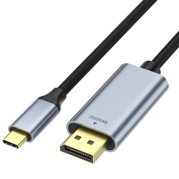 Кабель USB3.1 Type-C - DP, UltraHD 8K60Hz, 2 метра, черный Кабель USB3.1 Type-C - DP, UltraHD 8K60Hz, 2 метра, черный