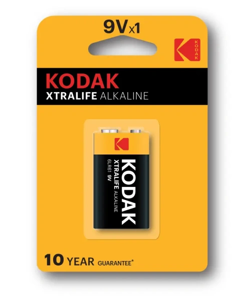 Батарейка - элемент питания KODAK Xtralife Alkaline Крона/9V/6LR61/1BP