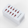 Зарядная станция на 10 USB портов mod. 1010P, 5V1-2.4A, ABS-пластик, белый