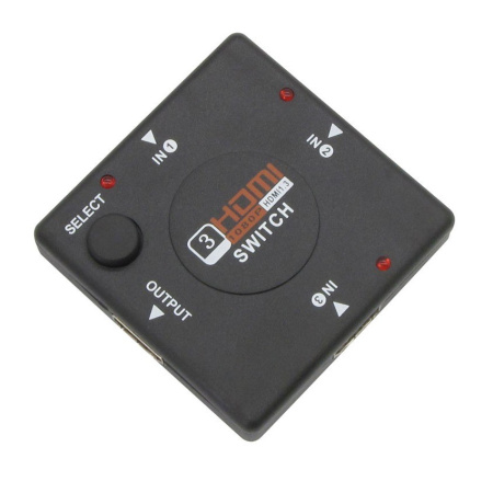 Адаптер - переключатель - свитч 3×1 HDMI, FullHD 1080p 3D, пассивный, черный