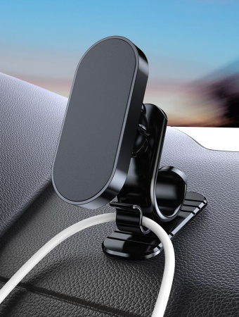 Автомобильный магнитный держатель для телефона на панель MOD06, черный