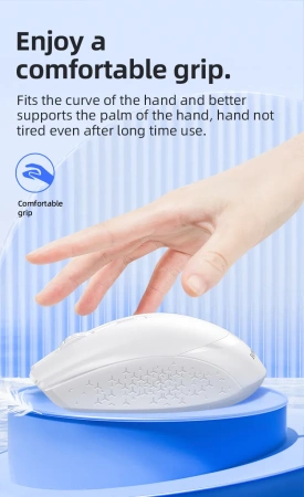 Мышь беспроводная Borofone BG7, 2,4G, 1000-1600dpi, белый