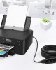 Кабель с усилителем-репитером USB3.0, папа-мама, 30 метров, черный
