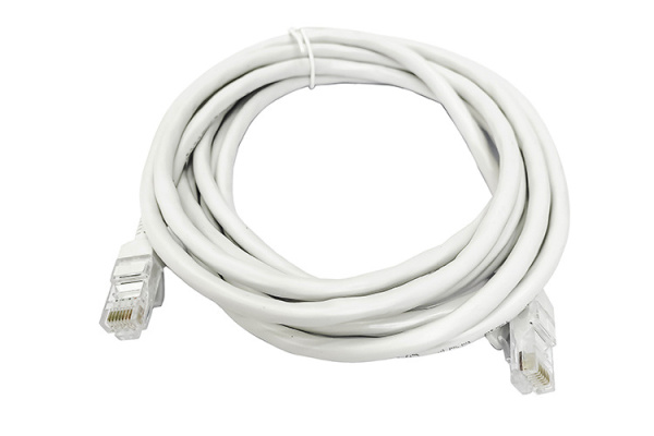 Сетевой кабель - витая пара - RJ45 (LAN) патчкорд UTP CAT-6, 2 метра, белый